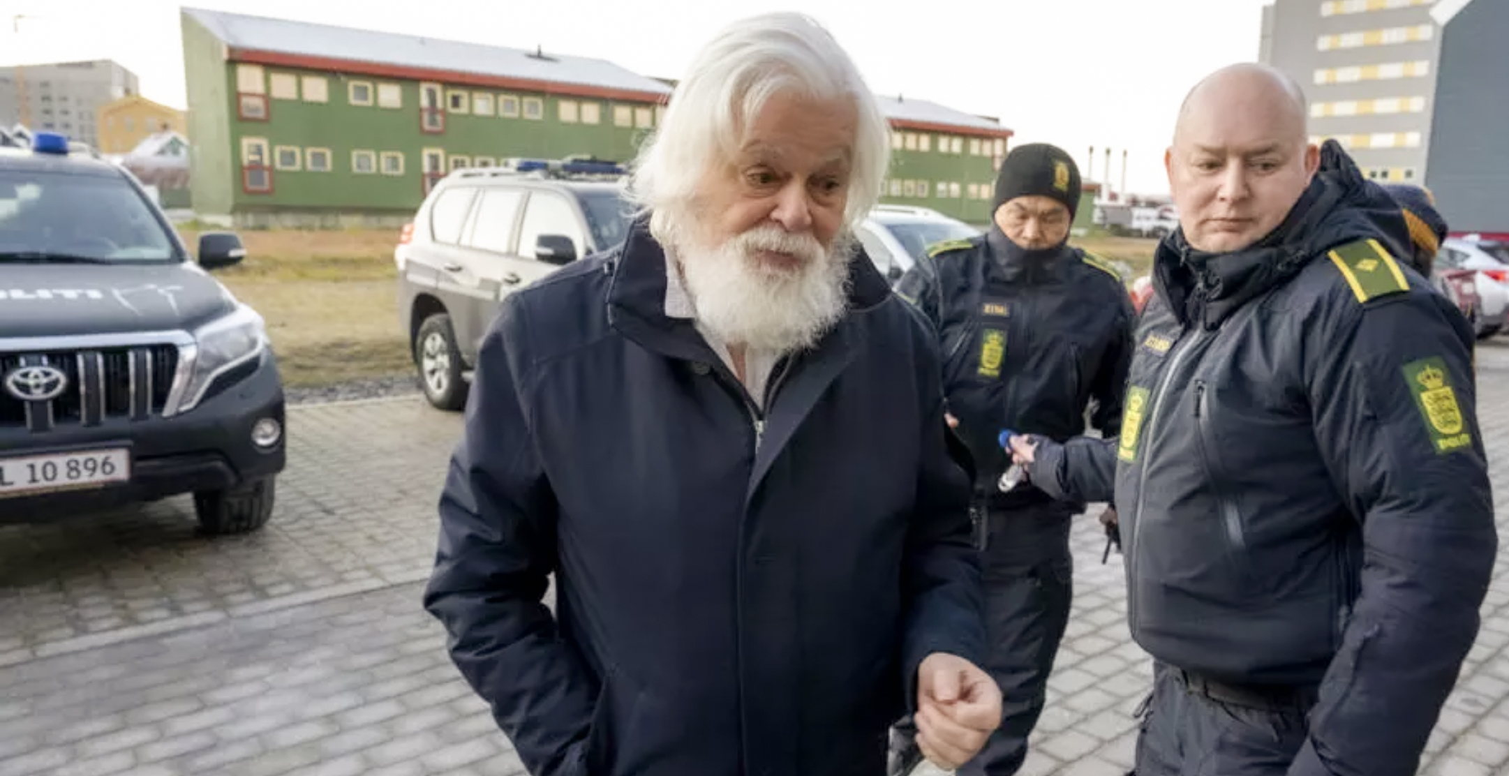 Paul Watson prisionero politico de Japon en Dinamarca